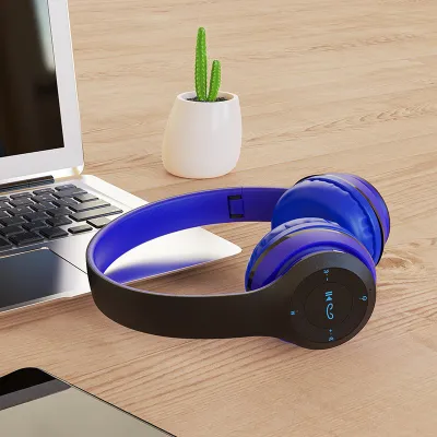 Наушники полноразмерные BOROFONE BO4, Charming rhyme, bluetooth, microSD, AUX, синий (6931474709905) — фото 2