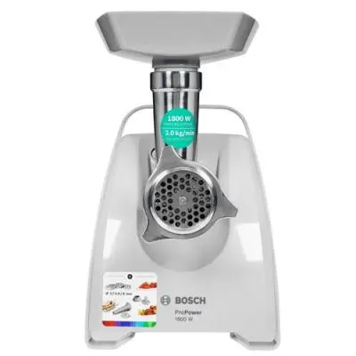 Мясорубка BOSCH MFW 66020 белый/серебристый — фото 2