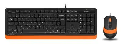 Клавиатура + мышь A4 Fstyler F1010 клав:черный/оранжевый мышь:черный/оранжевый USB Multimedia — фото 1