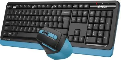 Клавиатура + мышь A4Tech Fstyler FG1035 клав:черный/синий мышь:черный/синий USB беспроводная Multimedia (FG1035 NAVY BLUE) — фото 3