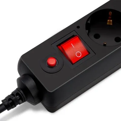 Сетевой фильтр BURO 500SH-1.8-UPS-B 1.8м (5 розеток) черный — фото 4