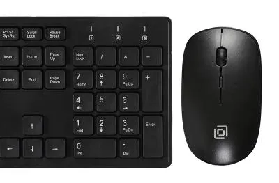 Клавиатура и мышь Oklick 240 M Multimedia Keyboard Black USB — фото 4