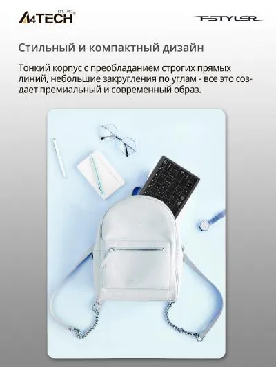 Клавиатура A4Tech Fstyler FX51 серый USB slim Multimedia (FX51 GREY) — фото 5