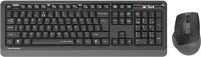 Клавиатура + мышь A4TECH Fstyler FGS1035Q черный/серый черный/серый USB беспроводная Multimedia (FGS1035Q GREY) — фото 1