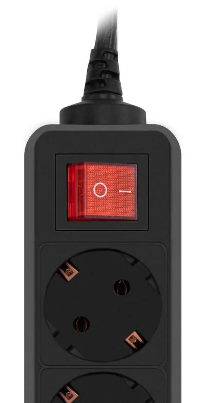 Сетевой фильтр PC PET AP01006-3-BK 3м (5 розеток) черный — фото 5