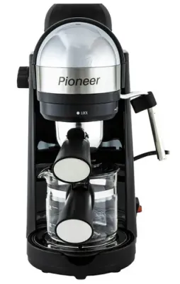 Кофеварка рожковая PIONEER CM106P черный  (800w /3.5 бар) — фото 2