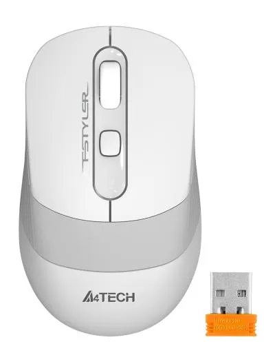 Мышь A4Tech Fstyler FG10S белый/серый оптическая (2000dpi) silent беспроводная USB (4but) — фото 12