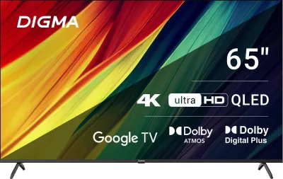 Телевизор LED DIGMA DM-LED65UQB31 QLED Smart (Google) — фото 1