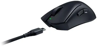Мышь RAZER DeathAdder V3 Pro черный оптическая (30000dpi) беспроводная USB-C (5but) (RZ01-04630100-R3G1) — фото 2