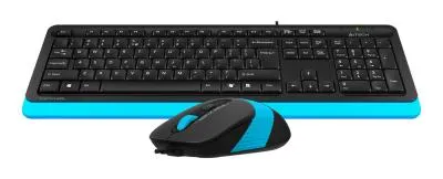 Клавиатура + мышь A4 Fstyler F1010 клав:черный/синий мышь:черный/синий USB Multimedia — фото 14