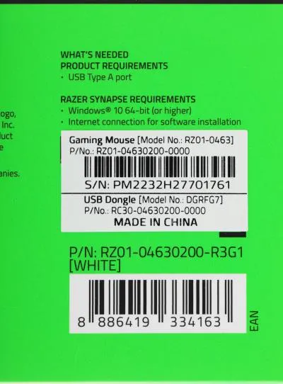 Мышь RAZER DeathAdder V3 Pro белый оптическая (30000dpi) беспроводная USB-C (5but) (RZ01-04630200-R3G1) — фото 14