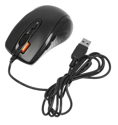 Мышь A4 V-Track Padless N-70FX черный оптическая (1600dpi) USB для ноутбука — фото 6