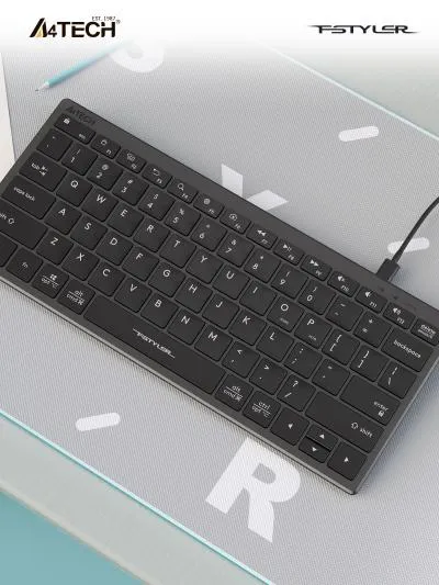 Клавиатура A4Tech Fstyler FX51 серый USB slim Multimedia (FX51 GREY) — фото 10