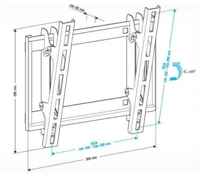 Кронштейн HOLDER LCD-T2609 черный — фото 2