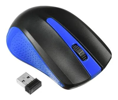 Мышь OKLICK 485MW черный/синий оптическая (1200dpi) беспроводная USB — фото 5
