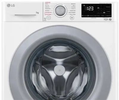 Стиральная машина фронтальная LG F2V3HS4W белый/серебристый (7кг, пар, дозагрузка) — фото 14