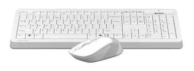 Клавиатура + мышь A4 Fstyler FG1010 клав:белый/серый мышь:белый/серый USB беспроводная Multimedia — фото 15