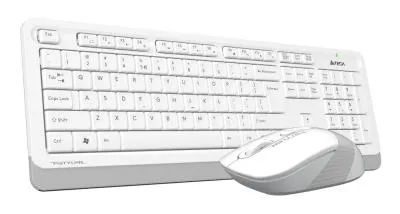 Клавиатура + мышь A4 Fstyler FG1010 клав:белый/серый мышь:белый/серый USB беспроводная Multimedia — фото 16