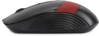 Мышь OKLICK 310MW черный/красный оптическая (3200dpi) беспроводная USB для ноутбука (3but) — фото 2