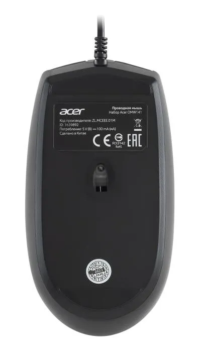 Клавиатура + мышь ACER OMW141 клав:черный мышь:черный USB (ZL.MCEEE.01M) — фото 8