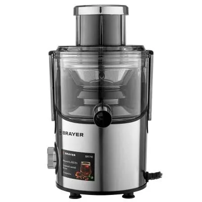 Соковыжималка центробежная BRAYER BR1710 серебристый [800 w] — фото 2