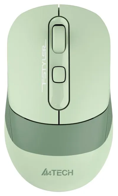 Мышь A4Tech Fstyler FB10C зеленый оптическая (2400dpi) беспроводная BT/Radio USB (4but) (FB10C MATCHA GREEN) — фото 1