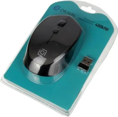 Мышь OKLICK 488MW серый/черный оптическая (1600dpi) беспроводная USB (3but) — фото 11