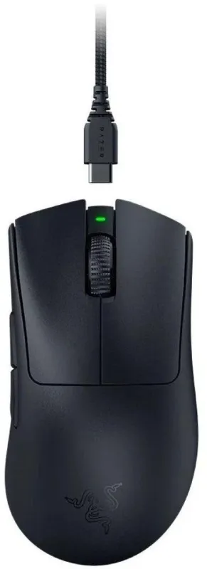 Мышь RAZER DeathAdder V3 Pro черный оптическая (30000dpi) беспроводная USB-C (5but) (RZ01-04630100-R3G1) — фото 1