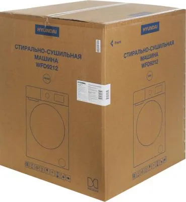 Стиральная машина фронтальная HYUNDAI WFD9212 белый 12кг (с сушкой 8кг, черный люк) — фото 10