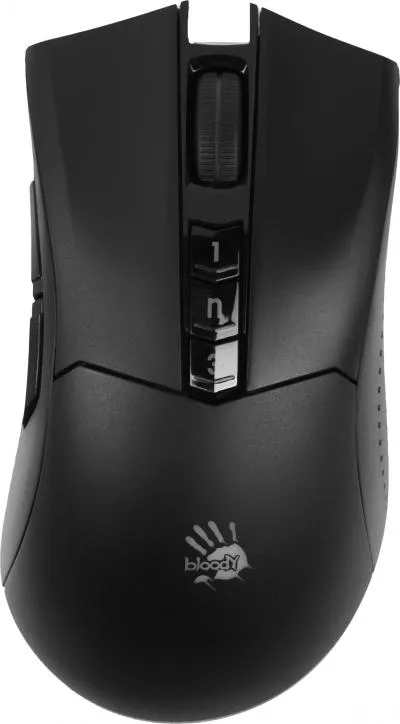 Мышь A4Tech Bloody R90 Plus черный оптическая (5000dpi) беспроводная USB (7but) — фото 1