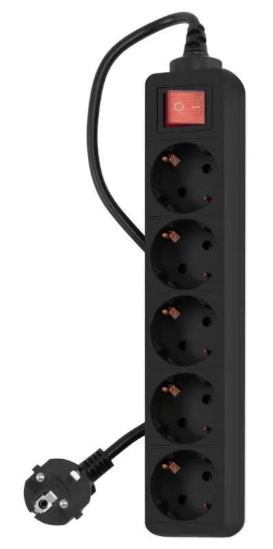 Сетевой фильтр PC PET AP01006-3-BK 3м (5 розеток) черный — фото 4