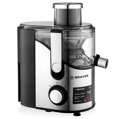 Соковыжималка центробежная BRAYER BR1710 серебристый [800 w] — фото 1