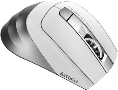 Мышь A4Tech Fstyler FB35S белый/серый оптическая (2000dpi) беспроводная BT/Radio USB для ноутбука (5but) — фото 4
