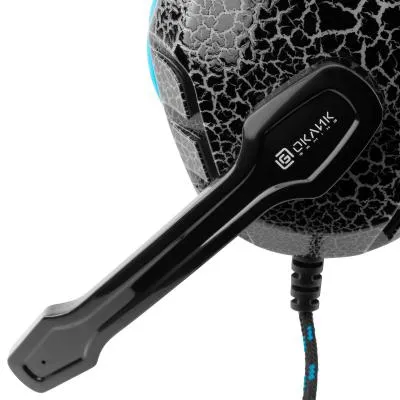 Наушники с микрофоном OKLICK HS-L400G ZEUS черный 1.8м мониторы — фото 28