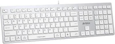 Клавиатура A4Tech Fstyler FX50 белый USB slim Multimedia (FX50 WHITE) — фото 9