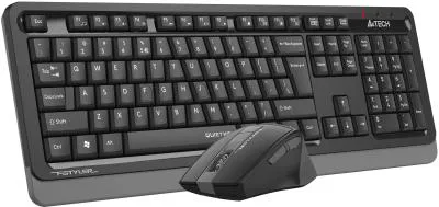 Клавиатура + мышь A4TECH Fstyler FGS1035Q черный/серый черный/серый USB беспроводная Multimedia (FGS1035Q GREY) — фото 3