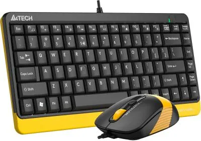 Клавиатура + мышь A4Tech Fstyler F1110 клав:черный/желтый мышь:черный/желтый USB Multimedia (F1110 BUMBLEBEE) — фото 2