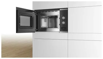 Встраиваемая микроволновая печь BOSCH BFL524MS0 20л. 800Вт нержавеющая сталь/черный — фото 4