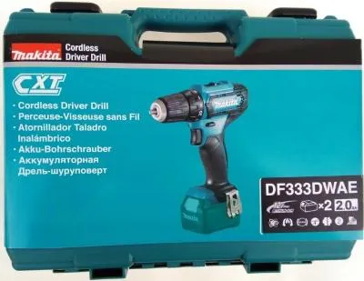 Дрель-шуруповерт MAKITA DF333DWAE аккум. патрон:быстрозажимной (кейс в комплекте) — фото 5
