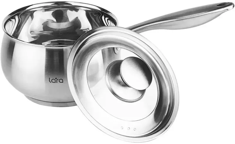 Сотейник LARA LR03-22  ТОКИО  (нерж)  16см 2,3л  /индукция — фото 2
