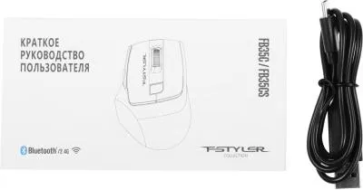 Мышь A4Tech Fstyler FB35C зеленый/черный оптическая (2400dpi) беспроводная BT/Radio USB (6but) — фото 11