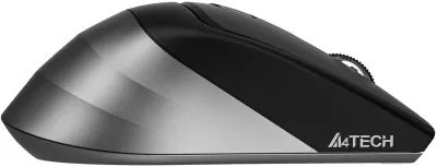 Мышь A4Tech Fstyler FB35S серый/черный оптическая (2000dpi) беспроводная BT/Radio USB для ноутбука (5but) — фото 2
