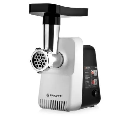 Мясорубка BRAYER BR1600 белый/черный  [1300w /1.5кг] — фото 3