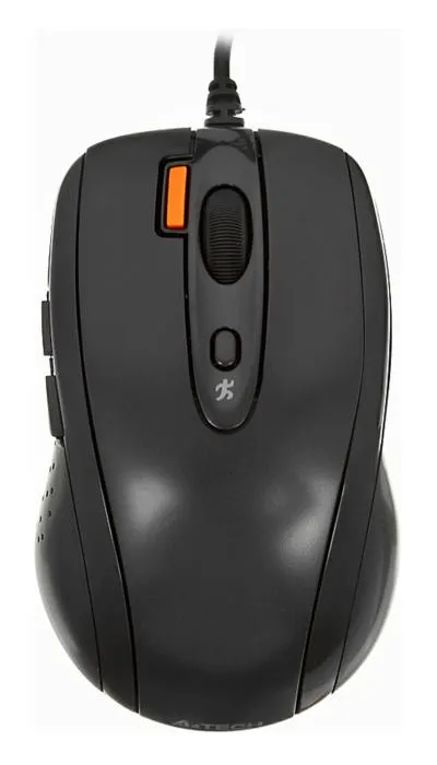 Мышь A4 V-Track Padless N-70FX черный оптическая (1600dpi) USB для ноутбука — фото 1