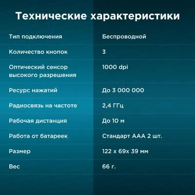 Мышь беспроводная OKLICK 615MW черный — фото 4