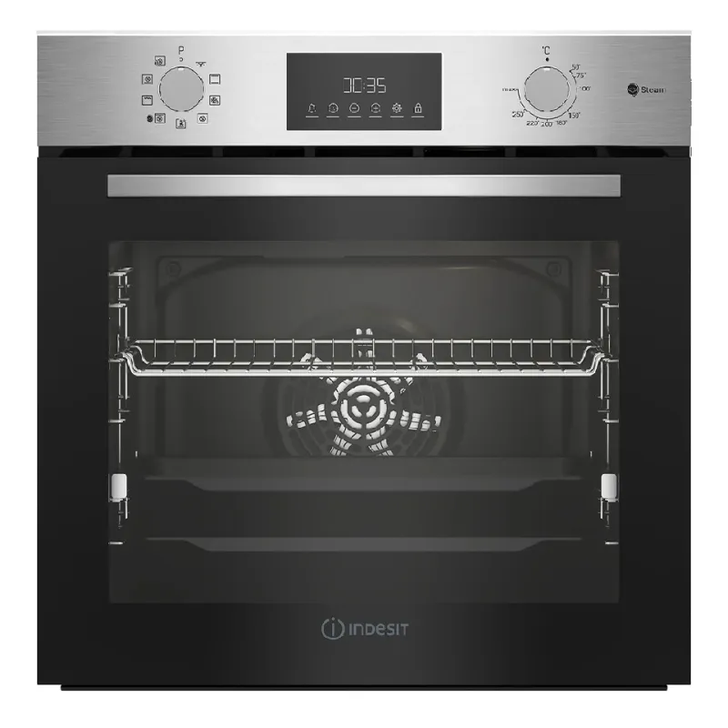 Духовой шкаф электрический INDESIT IFSE 3841 J IX нержавеющая сталь — фото 1