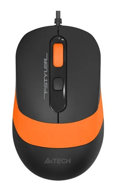 Мышь A4Tech Fstyler FM10 черный/оранжевый оптическая (1600dpi) USB (4but) — фото 1