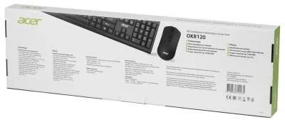 Клавиатура + мышь ACER OKR120 черный USB беспроводная (ZL.KBDEE.007) — фото 15
