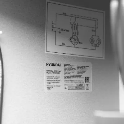 Вытяжка встраиваемая Hyundai HBB 6033 BK черный — фото 4