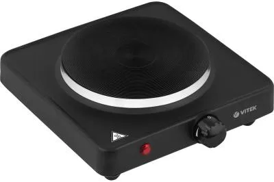 Плита  настольная электрическая VITEK Metropolis VT-3706 черный (1-конф,чугун) — фото 3